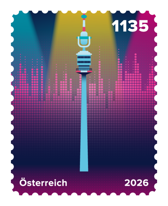 2026 - Crypto stamp „Vienna – City of Music“ - Donauturm