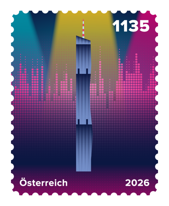 2026 - Crypto stamp „Vienna – City of Music“ - DC Tower