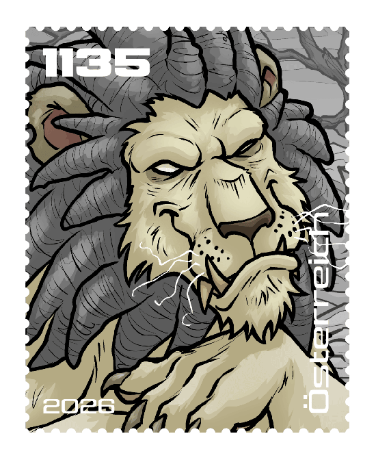 2026 - Crypto stamp „Rex Leo” - Schwarz