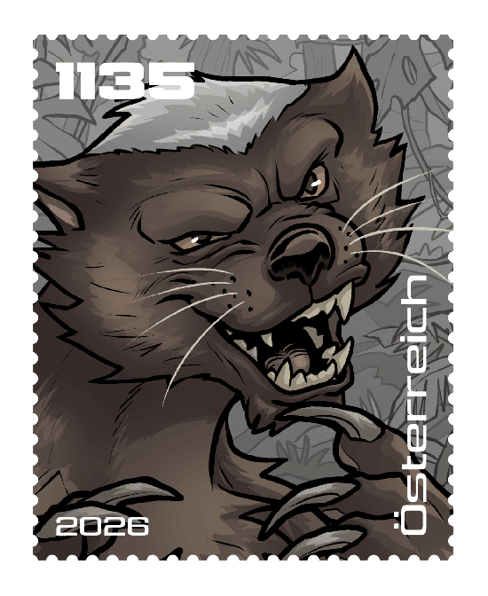 2026 - Crypto stamp „Ronny Ratel” - Schwarz