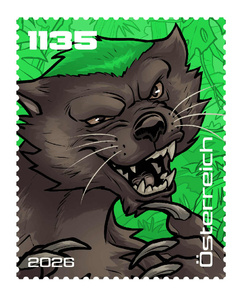 2026 - Crypto stamp „Ronny Ratel” - Grün