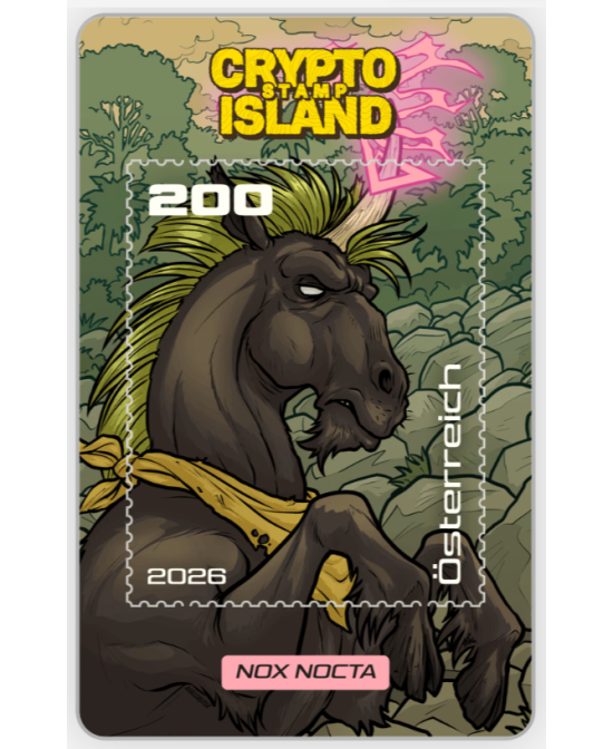 2026 - Zusatzkarten Crypto Stamp Island - Nox Nocta