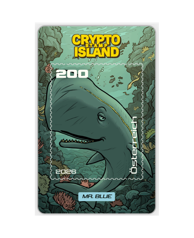 2026 - Zusatzkarten Crypto Stamp Island - Mr. Blue