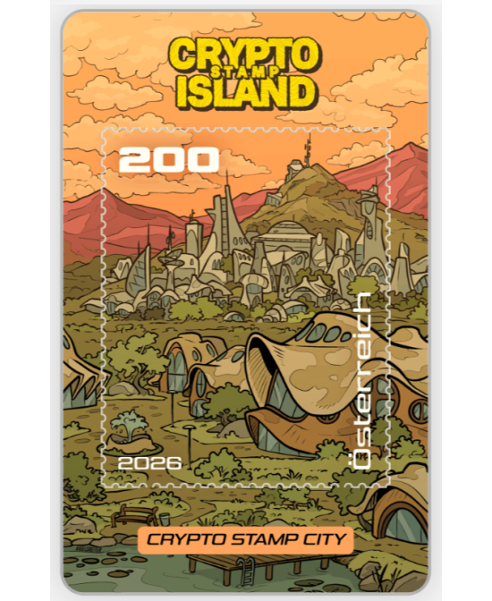 2026 - Zusatzkarten Crypto Stamp Island - Crypto Stamp City