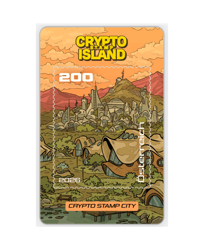 2026 - Zusatzkarten Crypto Stamp Island - Crypto Stamp City