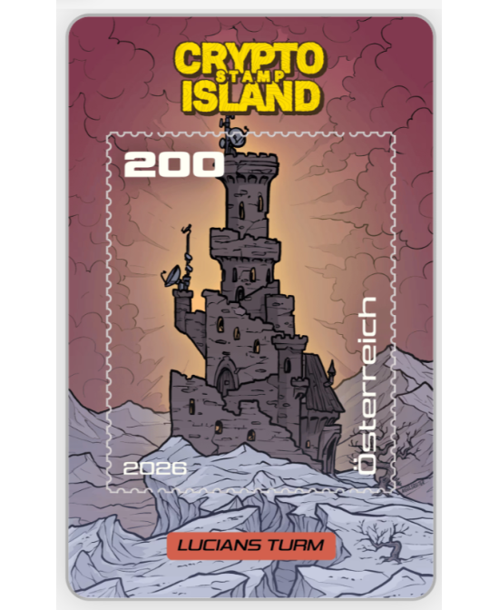 2026 - Zusatzkarten Crypto Stamp Island - Lucians Turm