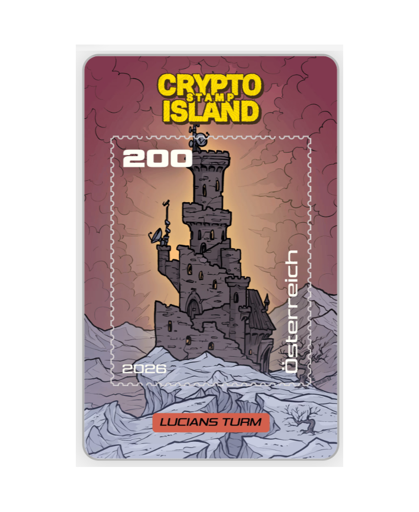 2026 - Zusatzkarten Crypto Stamp Island - Lucians Turm