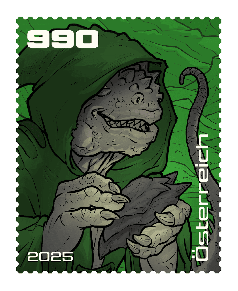 2025 - Crypto Stamp Comic „Raka” - Grün
