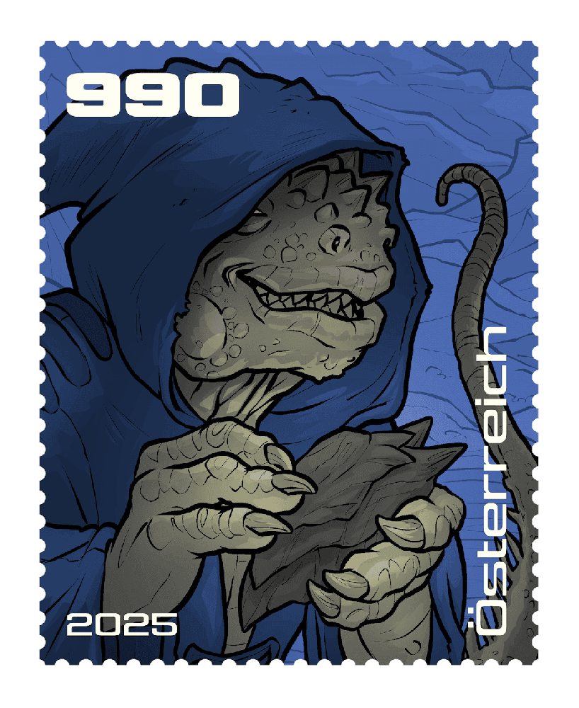 2025 - Crypto Stamp Comic „Raka” - Blau