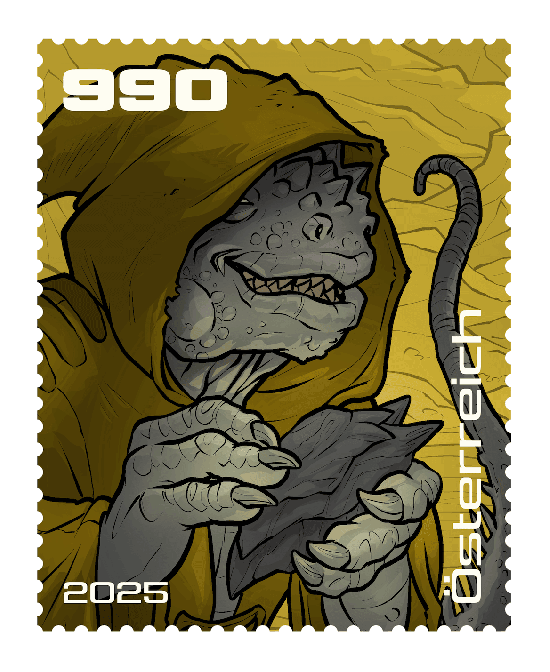 2025 - Crypto Stamp Comic „Raka” - Gelb
