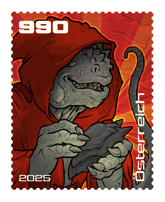 2025 - Crypto Stamp Comic „Raka” - Rot