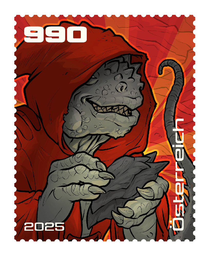 2025 - Crypto Stamp Comic „Raka” - Rot
