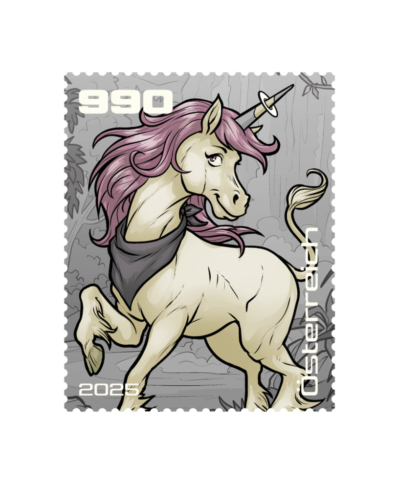 2025 - Crypto Stamp Comic „Aurora Sparks” - Schwarz
