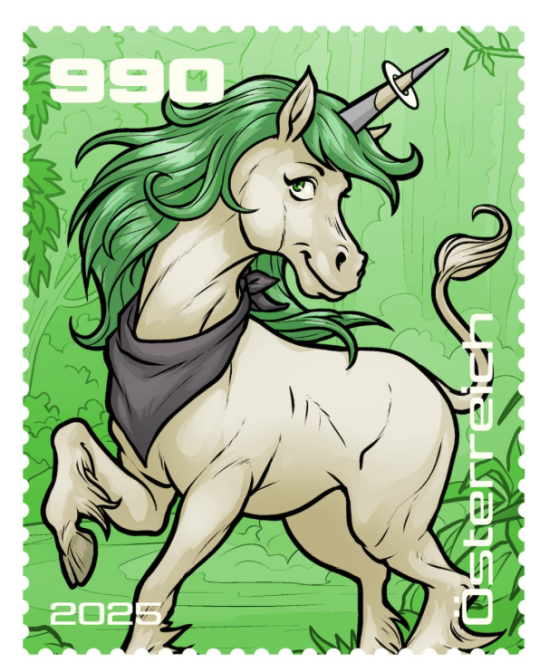 2025 - Crypto Stamp Comic „Aurora Sparks” - Grün