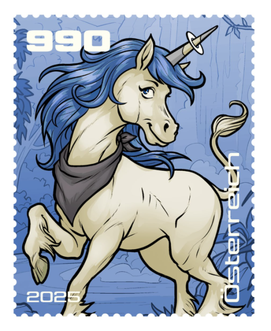 2025 - Crypto Stamp Comic „Aurora Sparks” - Blau