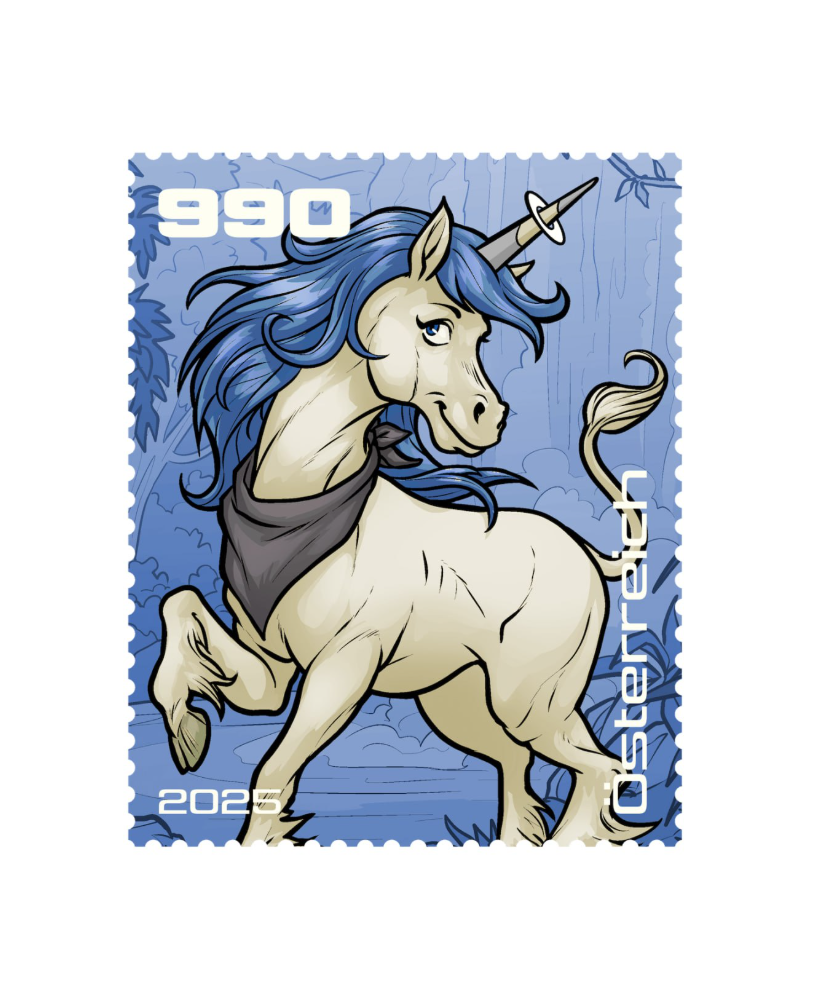 2025 - Crypto Stamp Comic „Aurora Sparks” - Blau