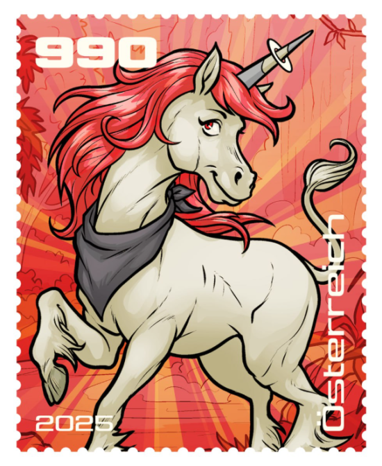 2025 - Crypto Stamp Comic „Aurora Sparks” - Rot