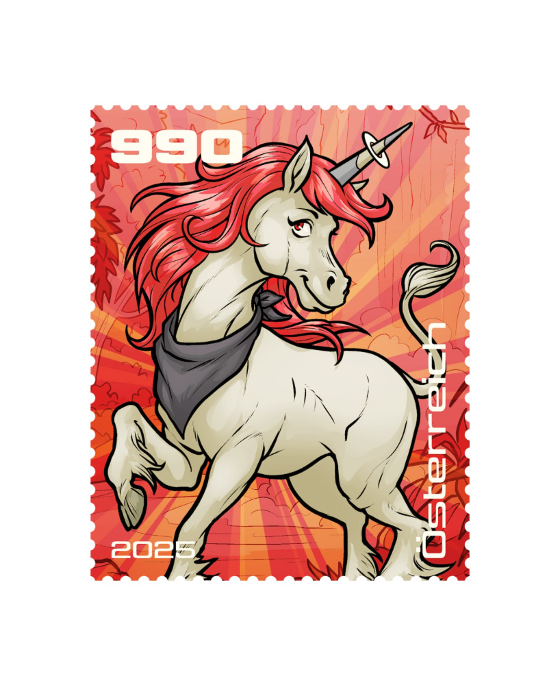 2025 - Crypto Stamp Comic „Aurora Sparks” - Rot