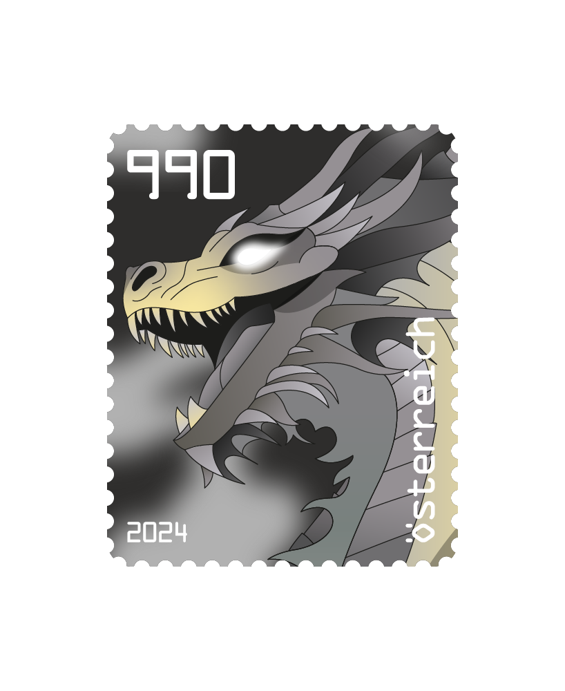 2024 - Crypto Stamp 5.2 „Austrian Edition“ Drache - Schwarz