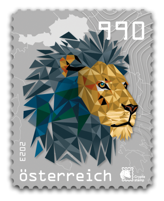 2023 - Crypto Stamp 5.1 „Austrian Edition“ Löwe - Schwarz