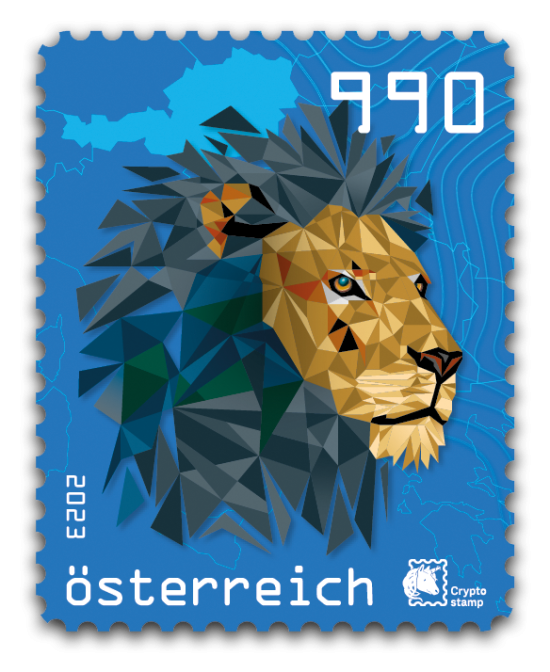 2023 - Crypto Stamp 5.1 „Austrian Edition“ Löwe - Blau
