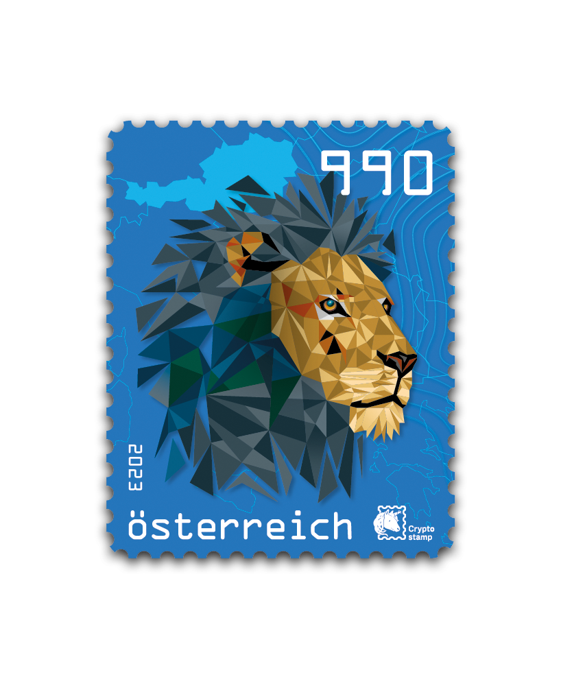 2023 - Crypto Stamp 5.1 „Austrian Edition“ Löwe - Blau