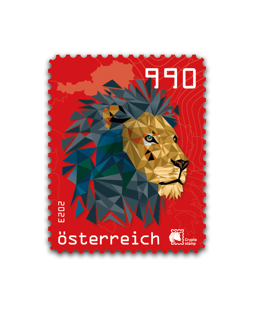 2023 - Crypto Stamp 5.1 „Austrian Edition“ Löwe - Rot