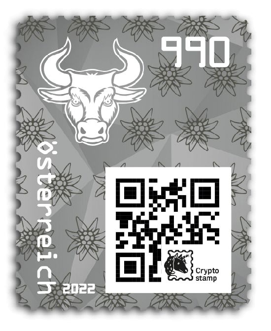 2022 - Crypto Stamp 4.0 Bulle - Schwarz
