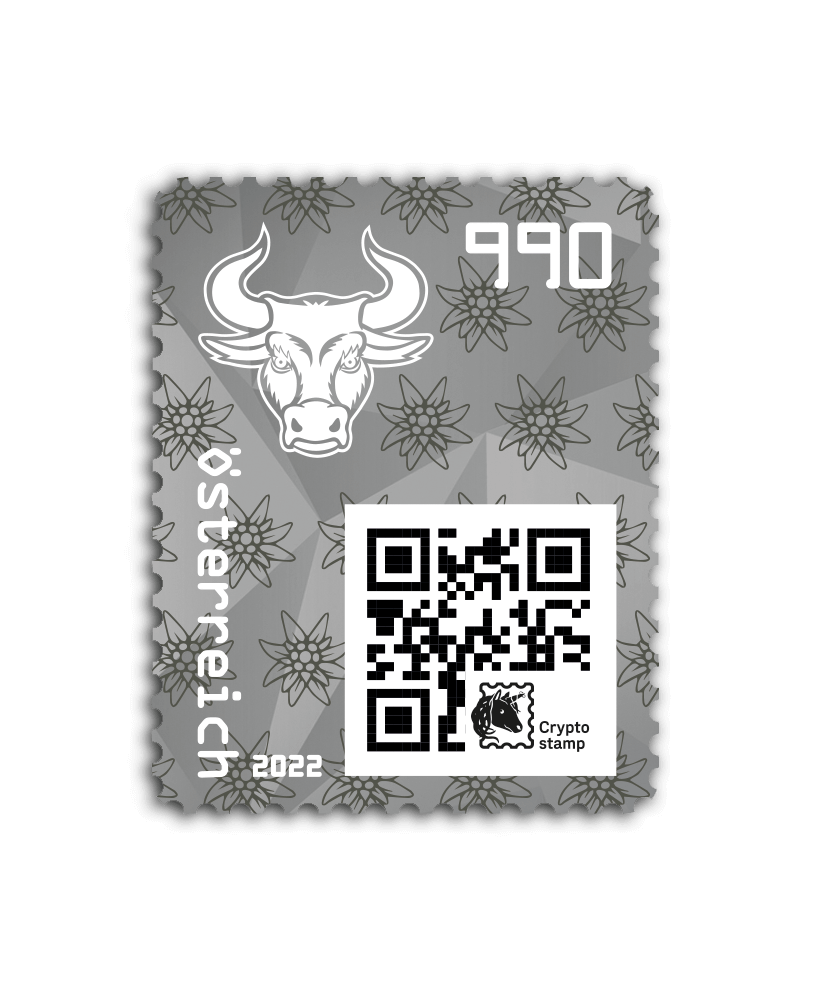 2022 - Crypto Stamp 4.0 Bulle - Schwarz