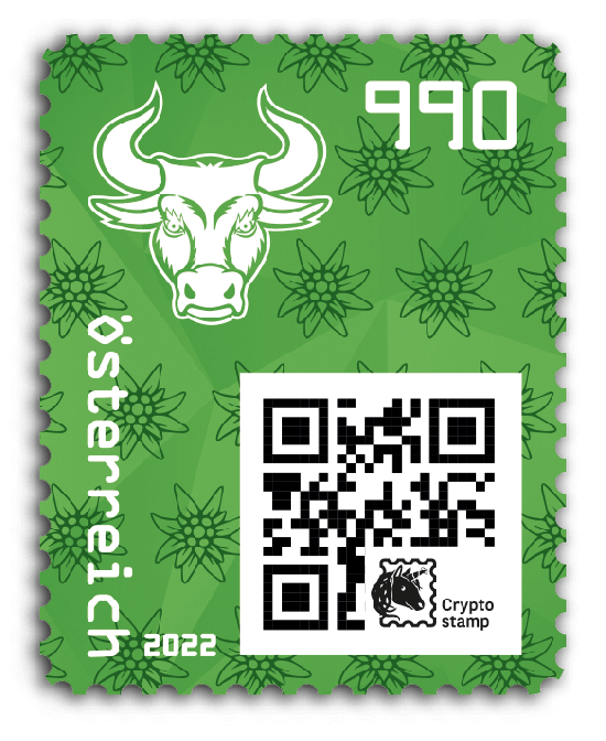 2022 - Crypto Stamp 4.0 Bulle - Grün