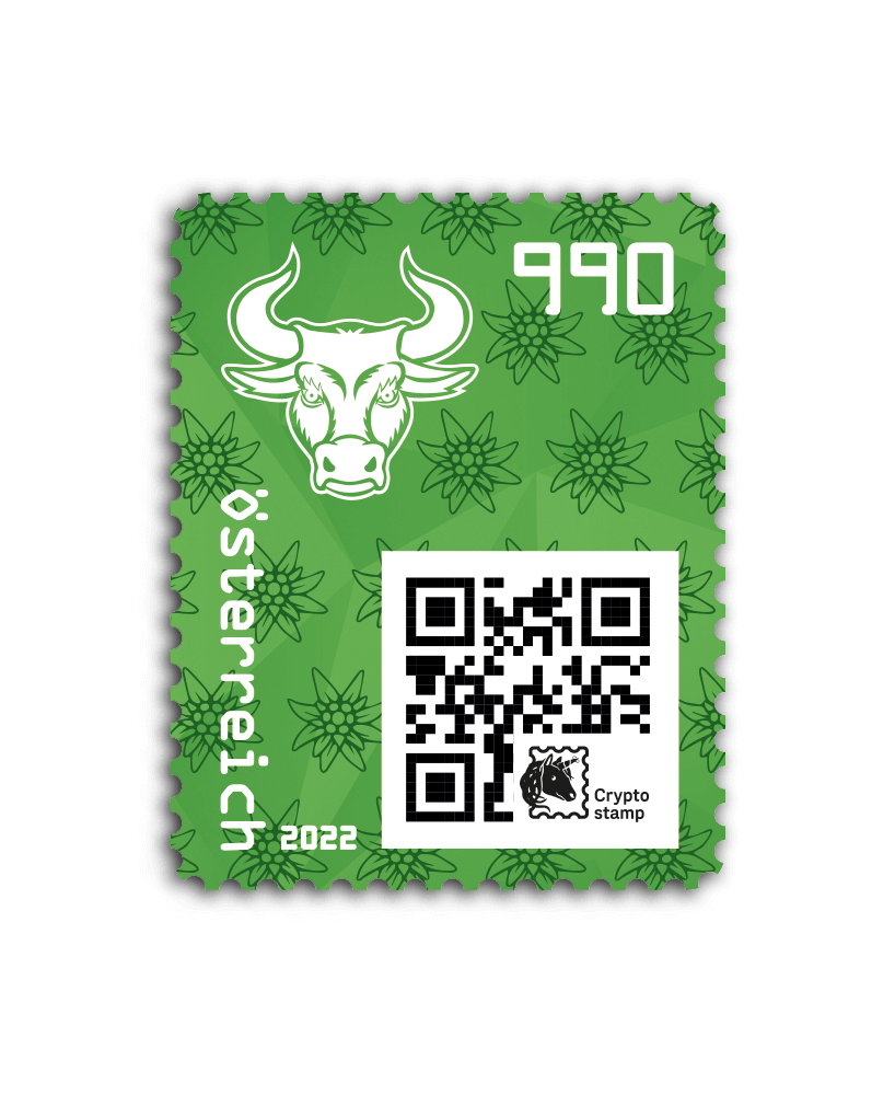2022 - Crypto Stamp 4.0 Bulle - Grün