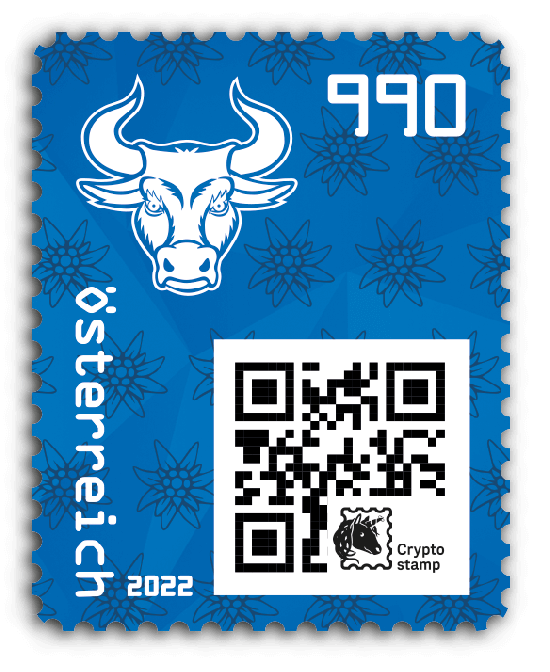 2022 - Crypto Stamp 4.0 Bulle - Blau