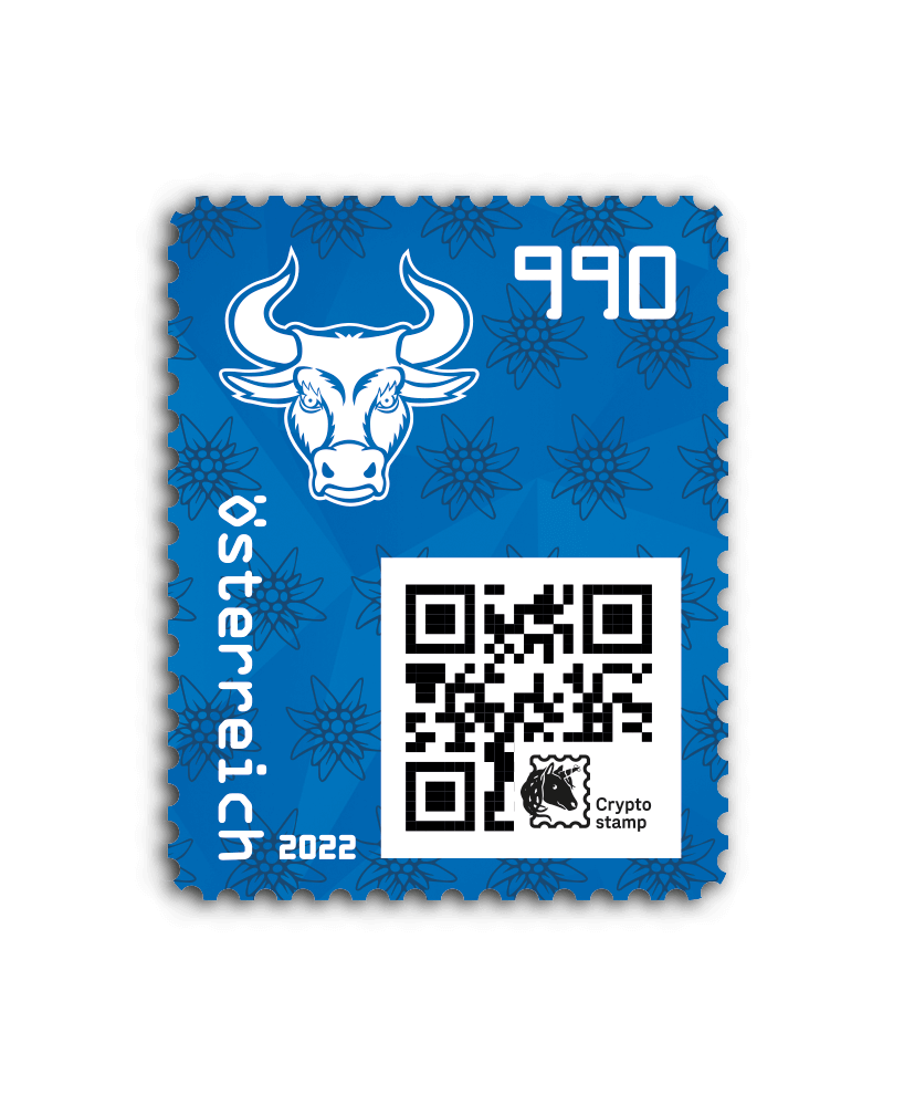 2022 - Crypto Stamp 4.0 Bulle - Blau