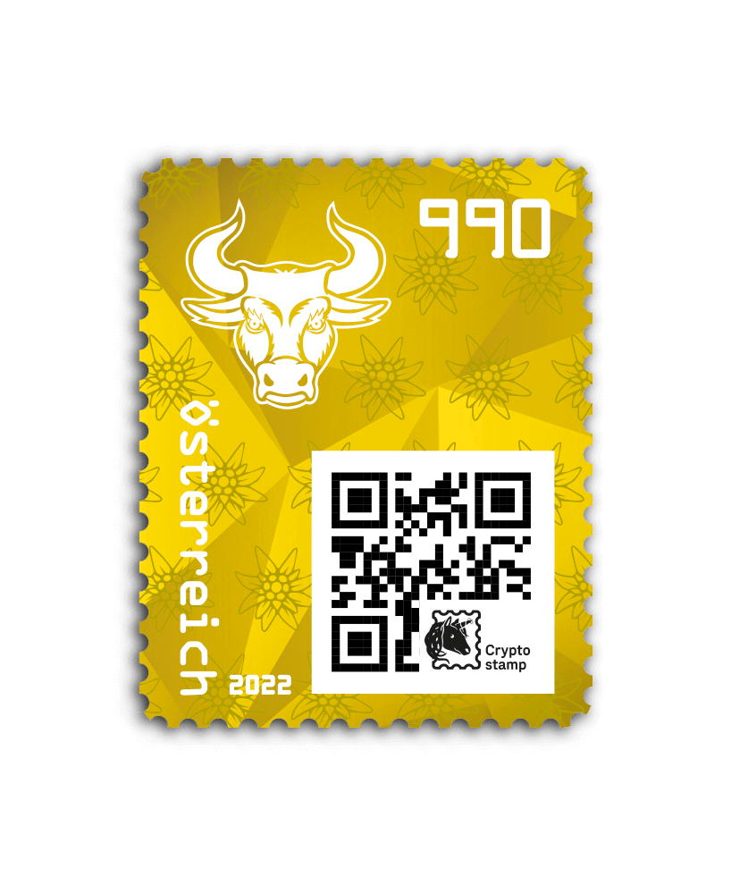 2022 - Crypto Stamp 4.0 Bulle - Gelb