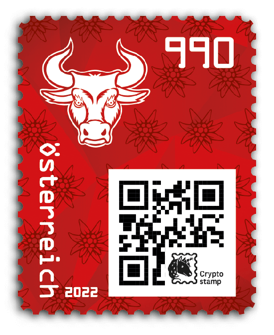 2022 - Crypto Stamp 4.0 Bulle - Rot