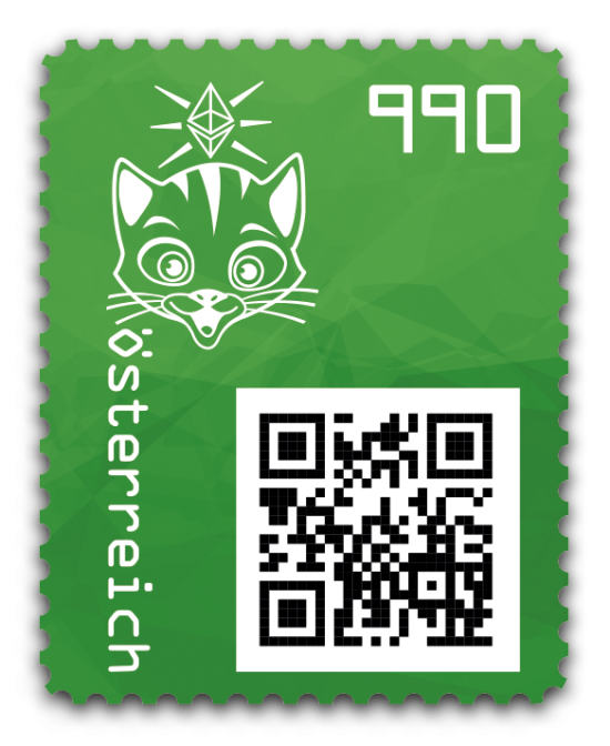 2021 - Crypto Stamp 3.1 Katze - Grün