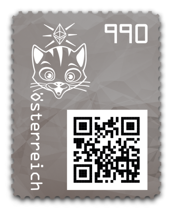 2021 - Crypto Stamp 3.1 Katze - Schwarz