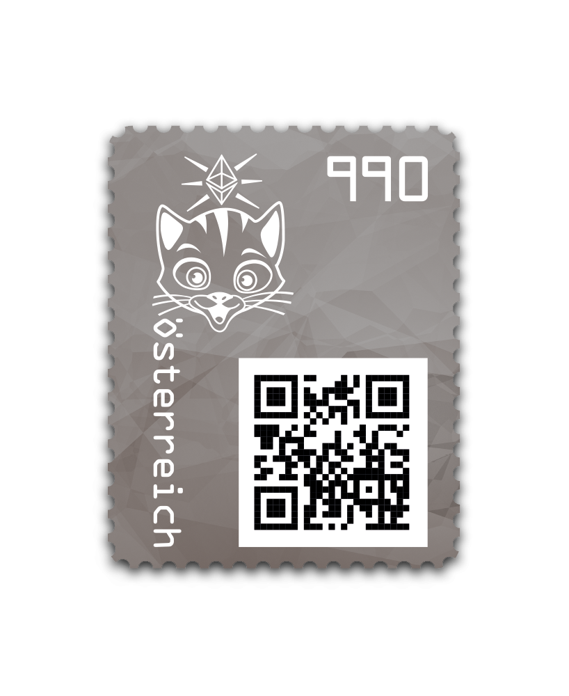 2021 - Crypto Stamp 3.1 Katze - Schwarz