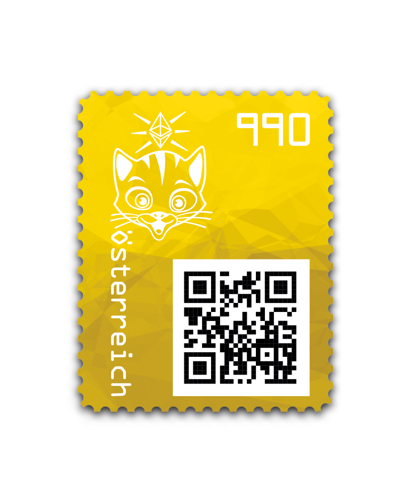 2021 - Crypto Stamp 3.1 Katze - Gelb