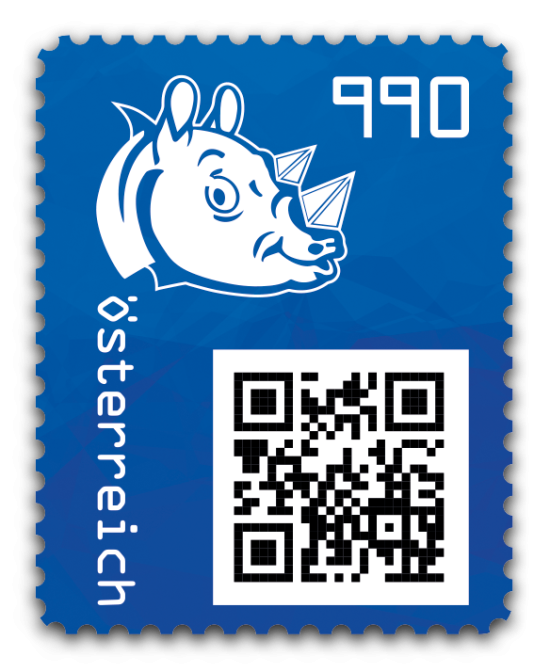 2021 - Crypto Stamp 3.1 Rhino - Blau