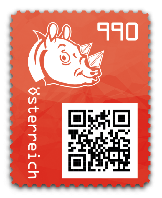 2021 - Crypto Stamp 3.1 Rhino - Rot