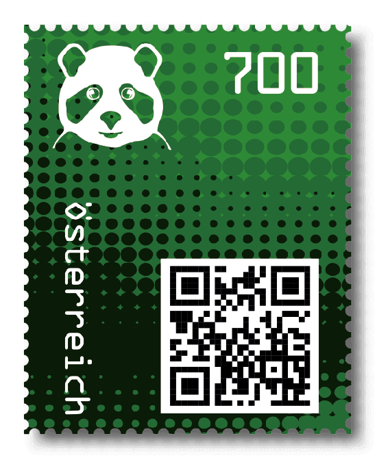 2020 - Crypto Stamp 2 Panda - Grün