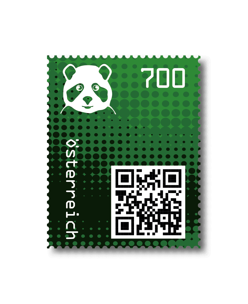 2020 - Crypto Stamp 2 Panda - Grün