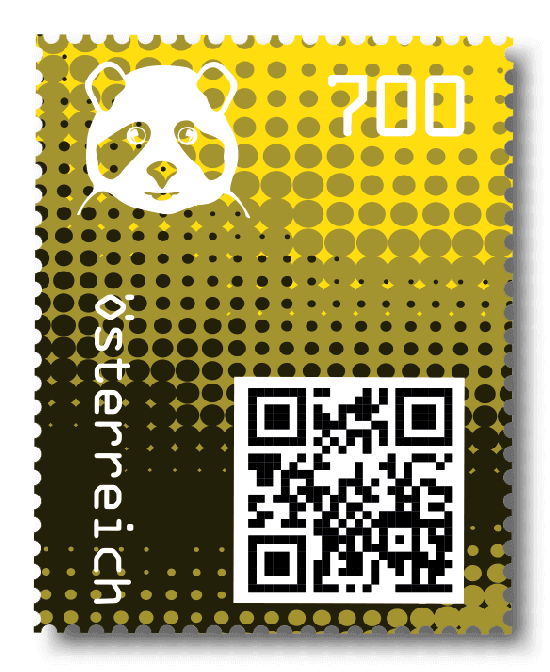 2020 - Crypto Stamp 2 Panda - Gelb