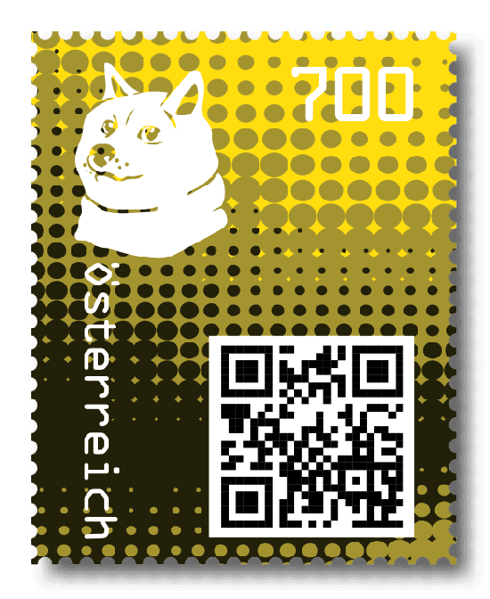 2020 - Crypto Stamp 2 Doge - Gelb