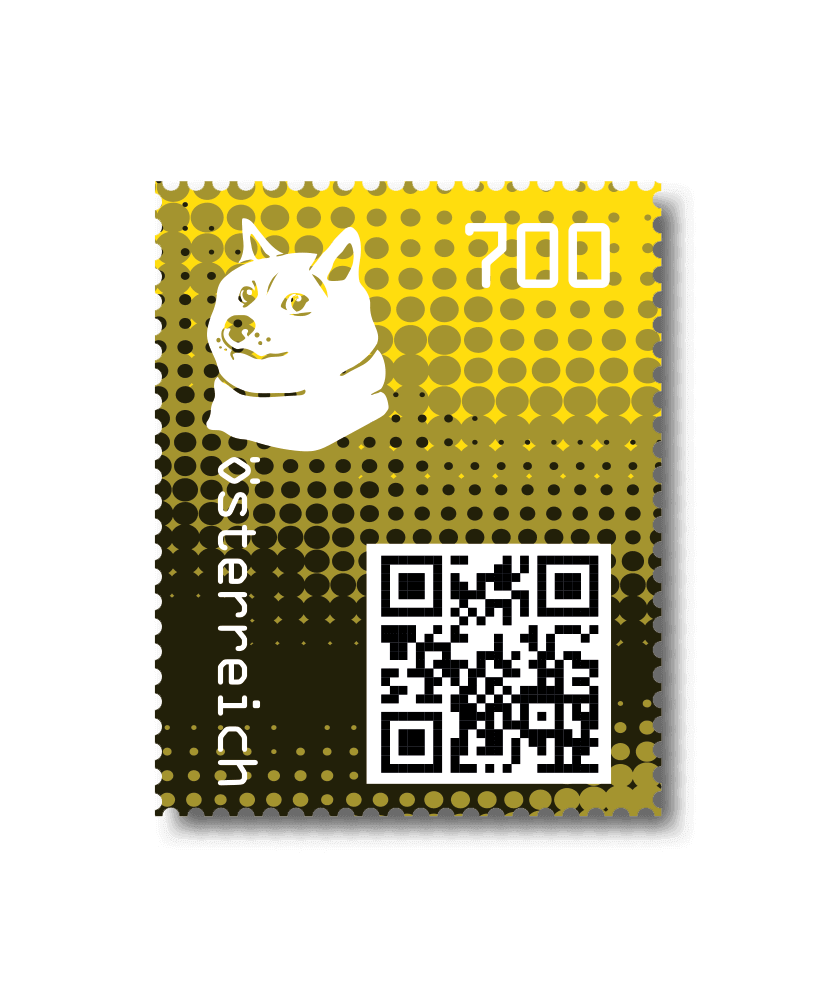 2020 - Crypto Stamp 2 Doge - Gelb