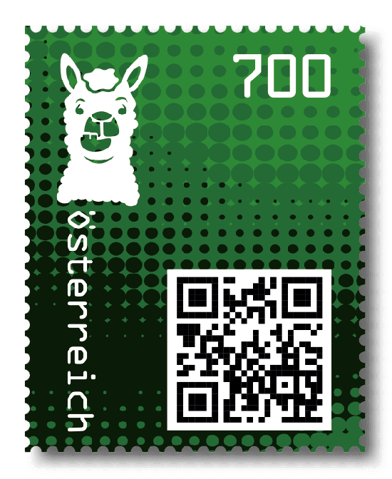 2020 - Crypto Stamp 2 Lama - Grün