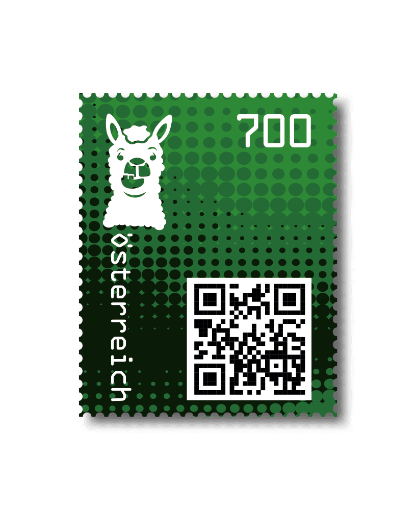 2020 - Crypto Stamp 2 Lama - Grün