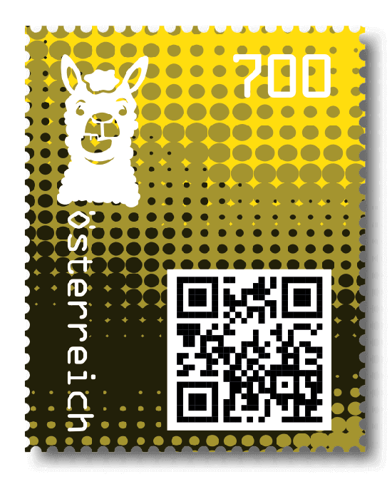 2020 - Crypto Stamp 2 Lama - Gelb