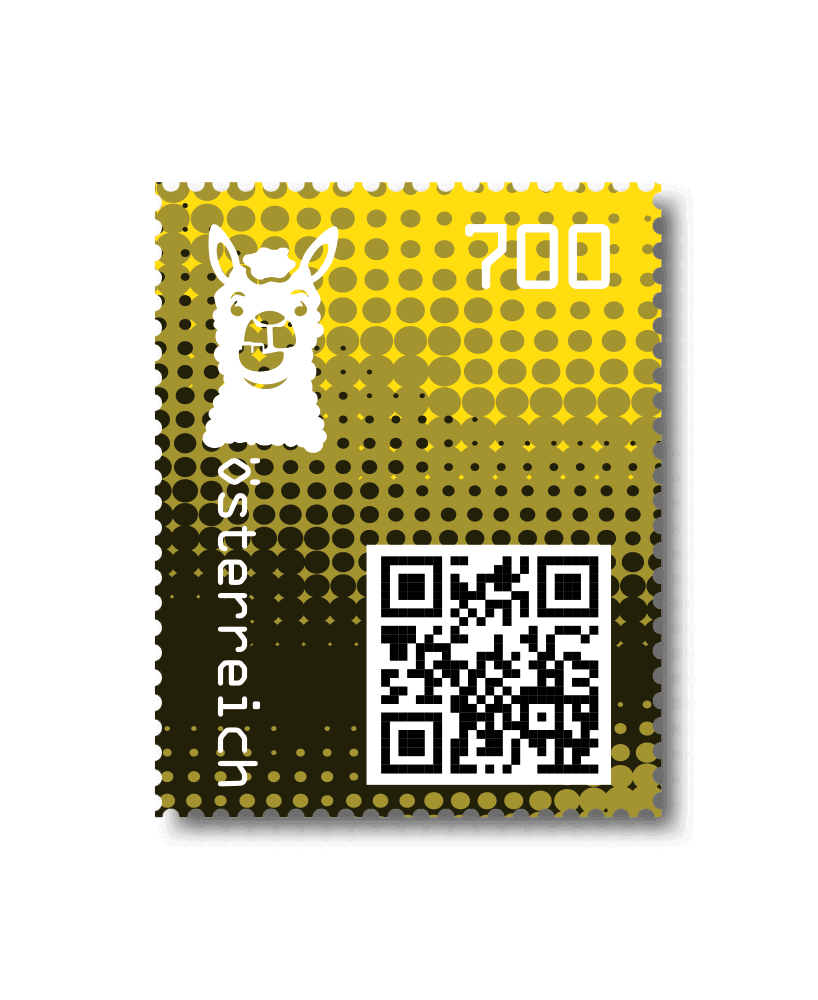 2020 - Crypto Stamp 2 Lama - Gelb